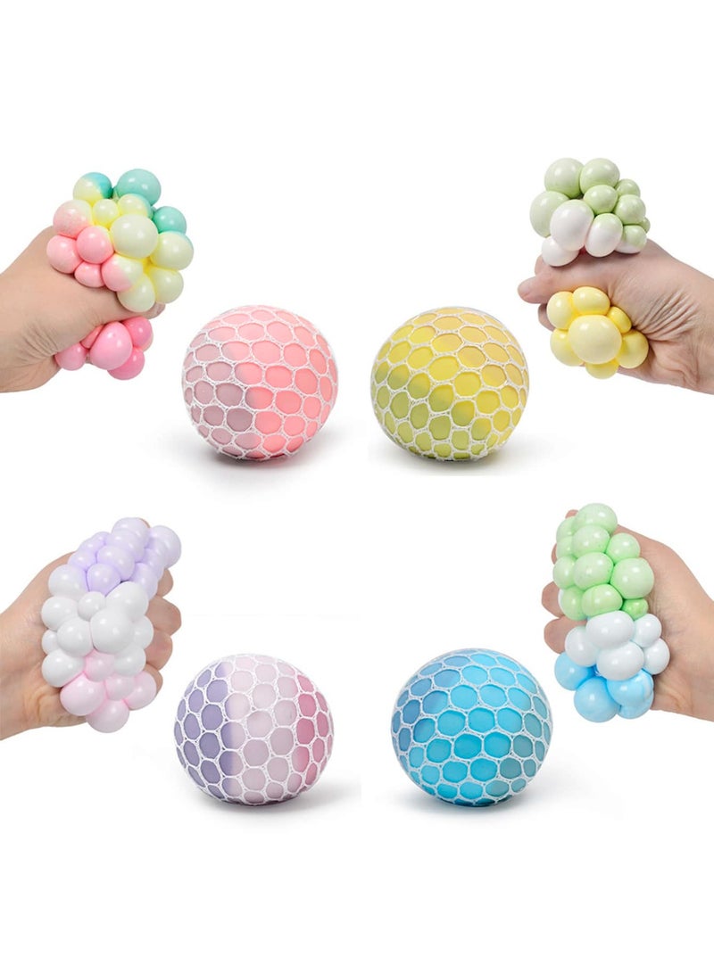 Color-Changing Grape Squeeze Ball – Durable Stress Relief Toy with Soft Mesh Design, Ideal for Sensory Play, Anxiety Relief, and Interactive Fun for Kids, Adults, and Pets - Image 4