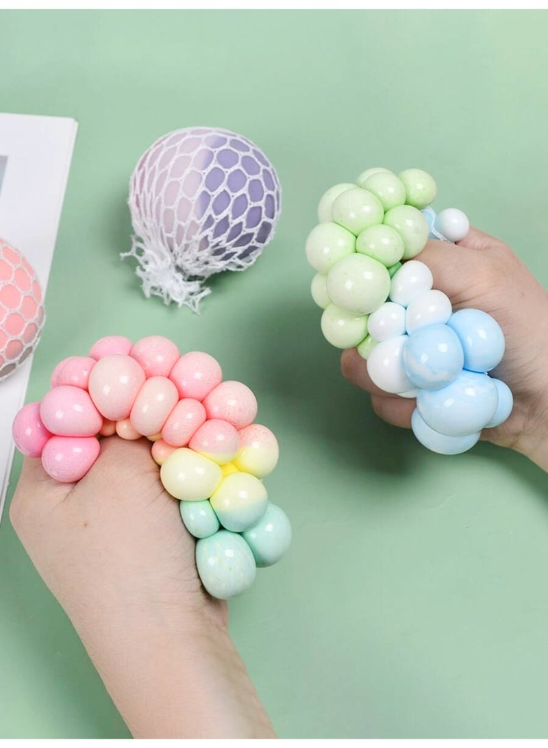 Color-Changing Grape Squeeze Ball – Durable Stress Relief Toy with Soft Mesh Design, Ideal for Sensory Play, Anxiety Relief, and Interactive Fun for Kids, Adults, and Pets - Image 2