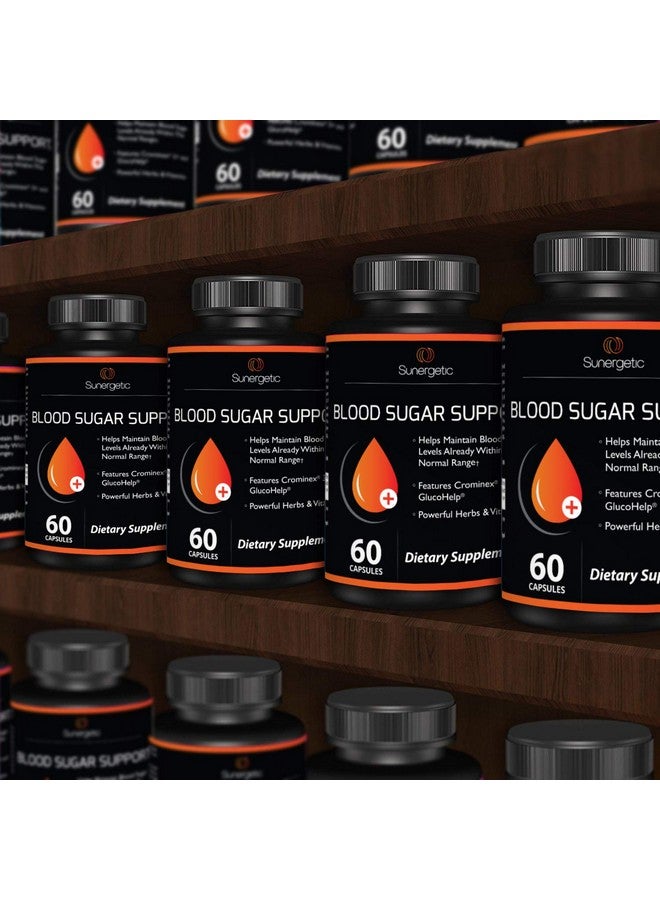 Sunergetic مكملات دعم سكر الدم الممتازة تدعم مستويات سكر الدم الصحية ضمن النطاق الطبيعي تشمل مستخلص البطيخ المر والفاناديوم والكروم والقرفة وحمض ألفا ليبويك 60 كبسولة - Image 5