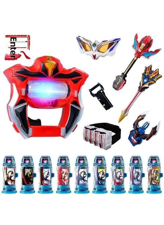 Generic - Jade Sublimation Children's Gift Luminous Capsule Jed's Claw Transformator Summoner Package Toy Glasses-Color:Sublimator + 9 Luminous Capsules + Belt [recommended] - Image 1