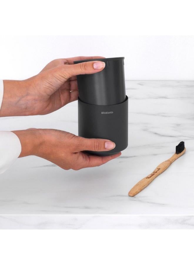 brabantia Mindset Textured Feel Non Scratching Toothbrush Holder Dark Grey 303241 - Image 1