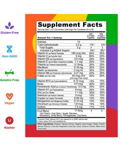 Goli Kids Multivitamin Gummy 80 Count All 13 Essential Vitamins & Key Minerals Kosher Glutenfree Vegan And Nongmo  - Image 2