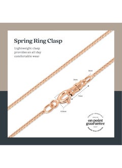 Rose Gold Plated Silver Box Chain Necklace, 1Mm Thin Solid 925 Rose Gold Necklace For Women And Men, Nickel Free, Hypoallergenic & Anti Tarnish, 20 Inch (Popular Men'S Length) - pzsku/Z7273817CE2ABD83FB4D0Z/45/_/1735816519/2617d794-ae8b-4c8e-aaa0-da7e89a8c519