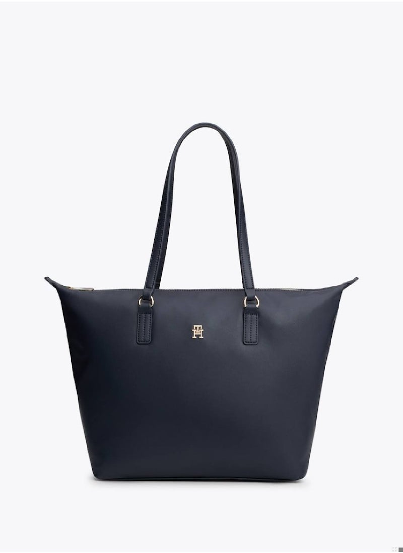 TOMMY HILFIGER - Women's Th Monogram Tote Bag - Polyester Blend, Blue - Image 1