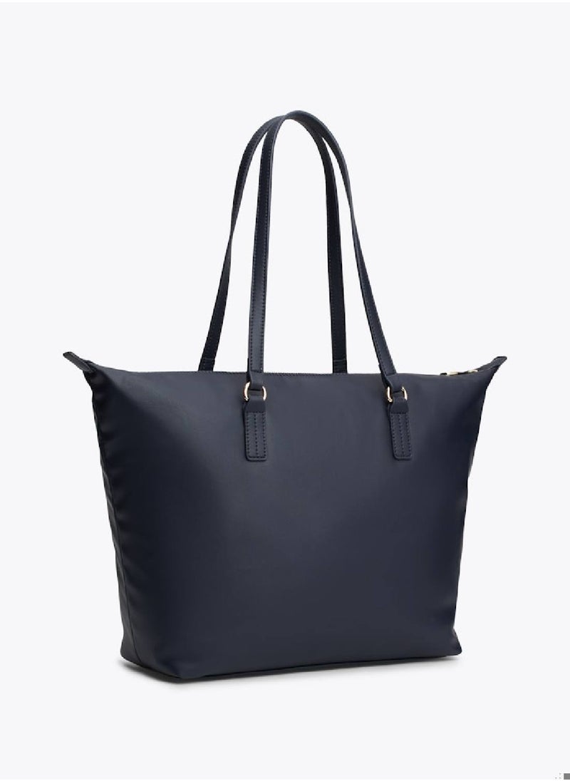 TOMMY HILFIGER - Women's Th Monogram Tote Bag - Polyester Blend, Blue - Image 1
