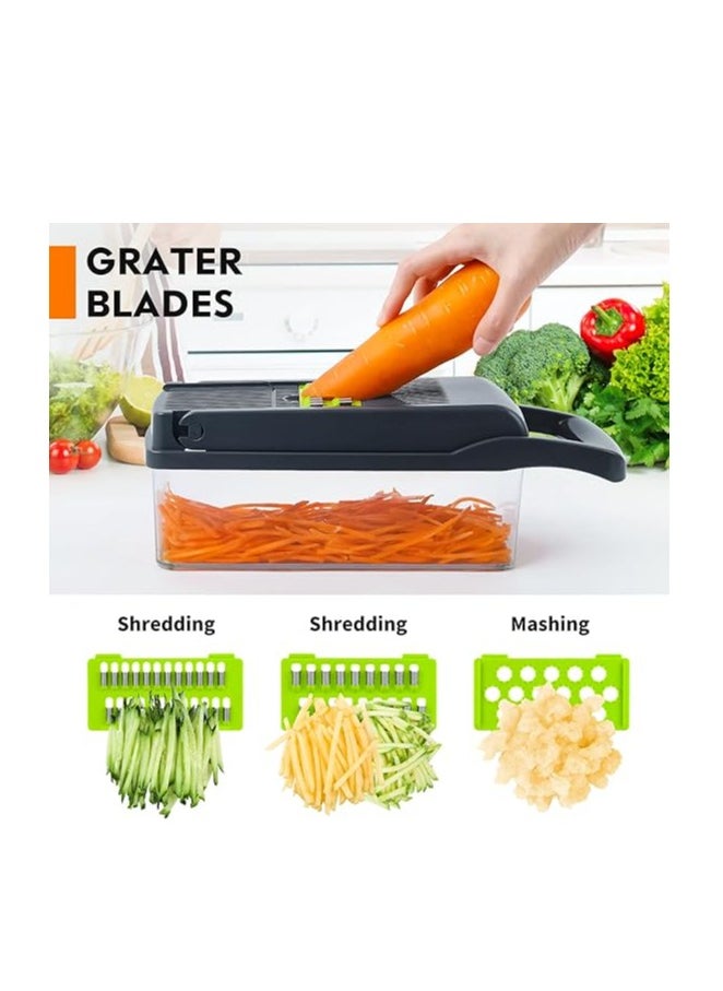 Generic - 16*1 Multifunctional Vegetable Cutter Mandoline Slicer - Image 1