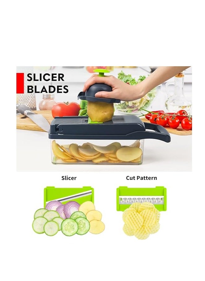 Generic - 16*1 Multifunctional Vegetable Cutter Mandoline Slicer - Image 1