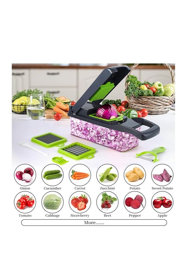 Generic - 16*1 Multifunctional Vegetable Cutter Mandoline Slicer - Image 1