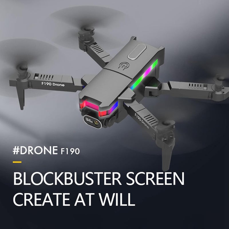 woobles Foldable FPV Drone for Adults Beginners, Dual 4K HD Camera Outdoor RC Quadcopter with Two Battery, One Key Take Off/Land, Altitude Hold, Headless Mode, 360° Flip, Gifts for Boys Girls - Image 3