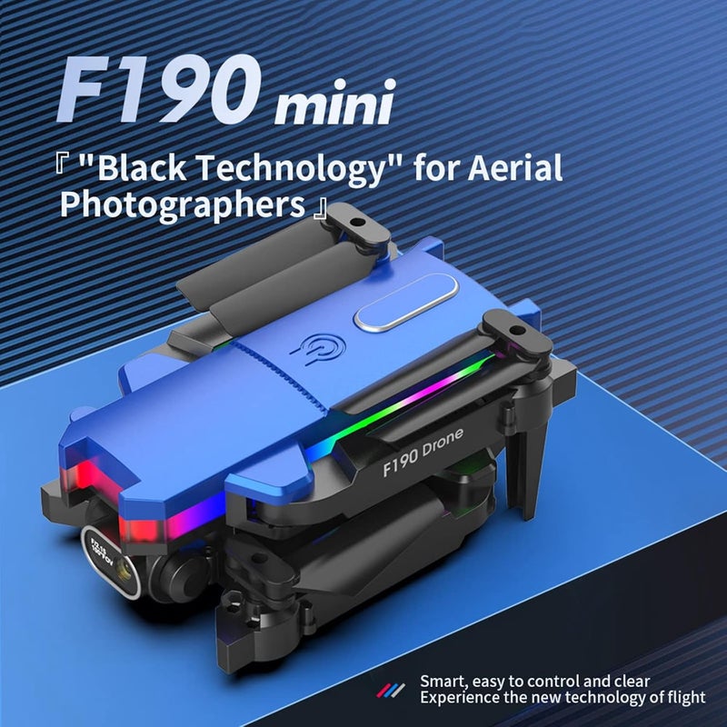 woobles Foldable FPV Drone for Adults Beginners, Dual 4K HD Camera Outdoor RC Quadcopter with Two Battery, One Key Take Off/Land, Altitude Hold, Headless Mode, 360° Flip, Gifts for Boys Girls - Image 2