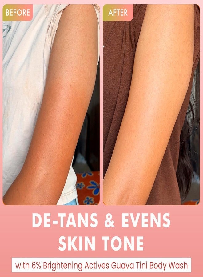 إم كافيين غسول الجسم mCaffeine لإزالة التصبغات وتقشير البشرة (مجموعة من قطعتين) | غسول الجسم برائحة الجوافة والكراميل المقرمش (300 مل × 2) | مع النياسيناميد وحمض الساليسيليك وحمض اللاكتيك | يفتح لون البشرة ويوحده | يقلل من حب الشباب في الجسم | هدية سانتا السرية للنساء/الرجال | سلة هدايا عيد الميلاد - Image 2