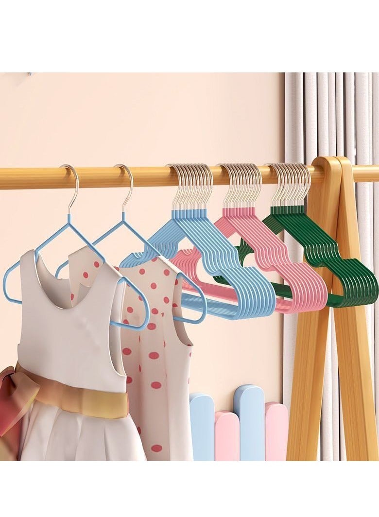 20pcs Portable Cute Clothes Hanger Kid Clothes Non-Slip Hook For Suit Coat Closet Garment Outdoor Drying Rack Plastic Clothing Hanger  - Image 4