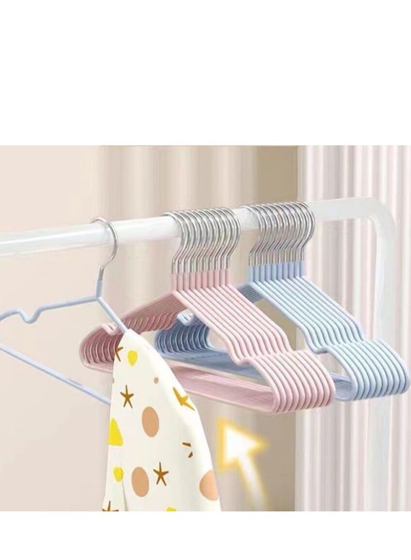20pcs Portable Cute Clothes Hanger Kid Clothes Non-Slip Hook For Suit Coat Closet Garment Outdoor Drying Rack Plastic Clothing Hanger  - Image 2