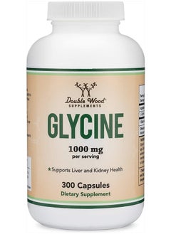 Double Wood Supplements Glycine Supplement - 1,000mg Glycine Powder per Serving (300 Capsules) The Relaxing Amino Acid (Glicina) (Third Party Tested, Gluten Free, Non-GMO) by Double Wood  - Image 4
