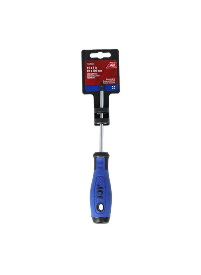 ACE Cushion Grip Magnetic Tip Phillips Screwdriver Multicolor #1 x 100mm YF-SS21 