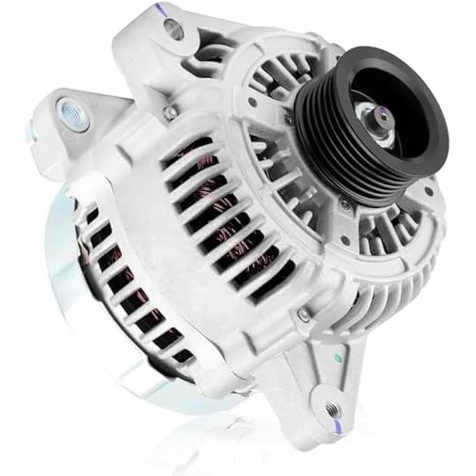 Farrme 13806 Car Alternators 12V 100 Amp, 6-Groove Pulley Fit for Toyota Sienna 1998-2003 V6 3.0L Automotive Replacement Alternators 101211-7670, 121000-3800 Alternator - Image 1