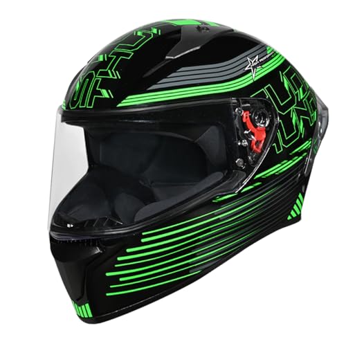 STUDDS Thunder D11 ISI and DOT Certified Full Face Helmet for Men and Women with Clear Visor - Image 1