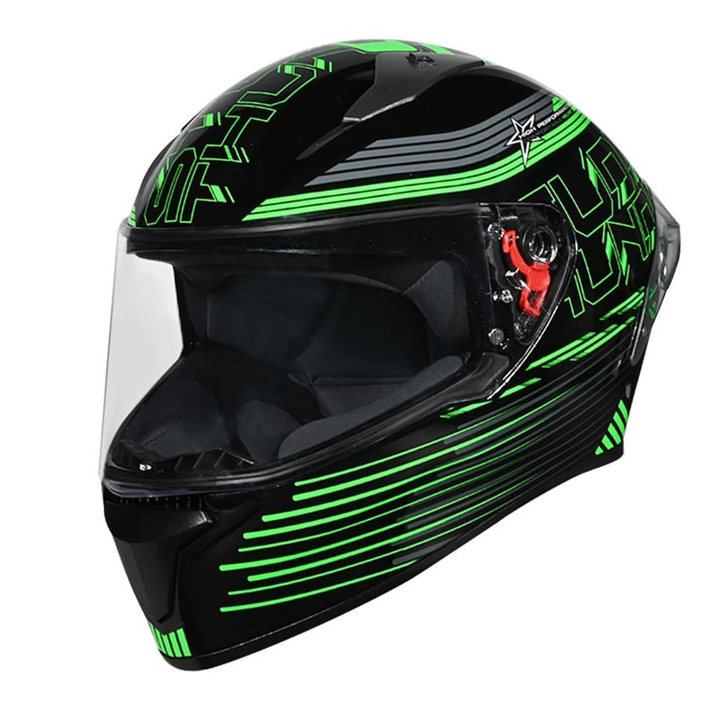 STUDDS Thunder D11 ISI and DOT Certified Full Face Helmet for Men and Women with Clear Visor - Image 5