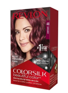 Revlon Revlon ColorSilk with Keratin Beautiful Color Burgandy Nos. 48`  - Image 1