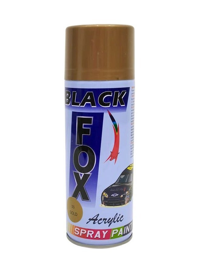 Black Fox Rich Pigment Spray Paint Revitalize Your Vehicle Gold Color 2 pcs - Image 2