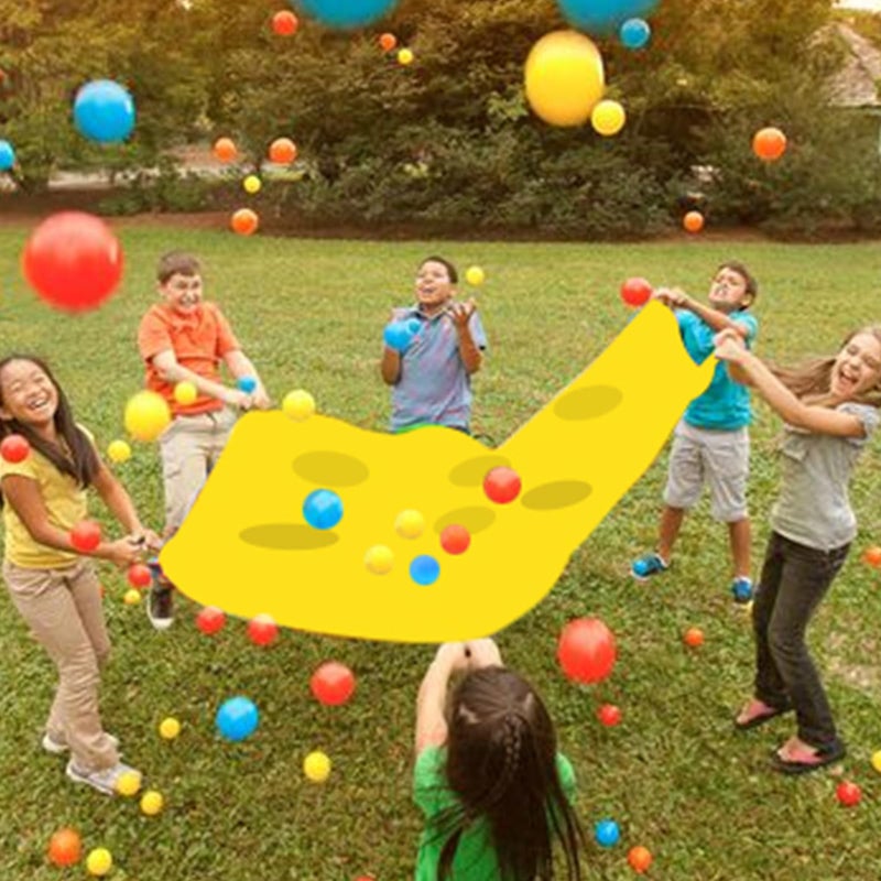Sonyabecca Hole Tarp Team Building Exercise Activities Games Teamwork Group Learning Fun Playing Yellow,85''Lx57''W - Image 3