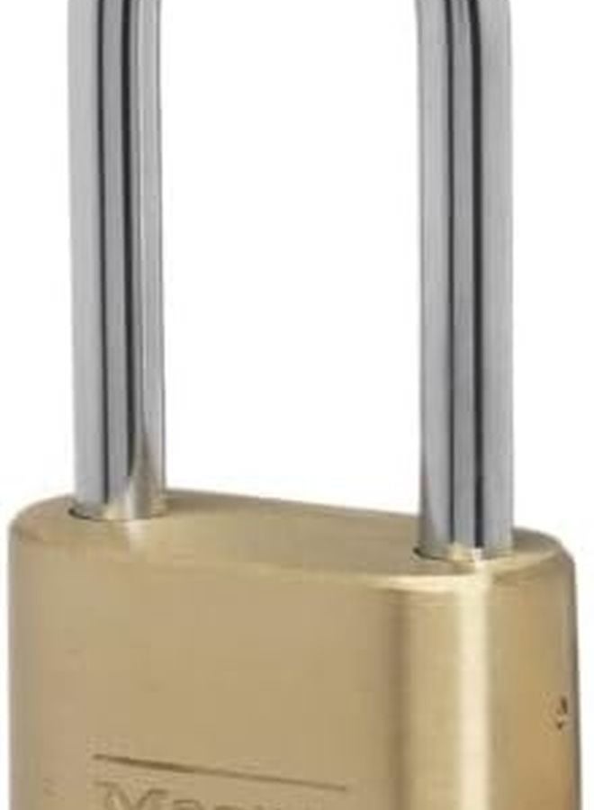 Master Lock 175DLH Brass Resettable Combination Padlock Replacement 2 x 2 1 4 Inch - Image 1