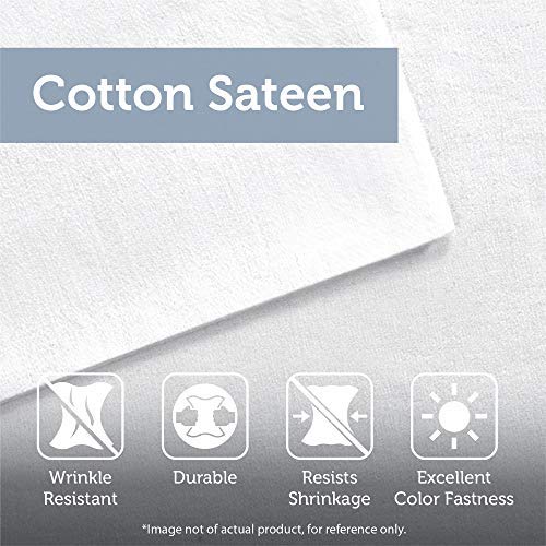 Sleep Philosophy Wonder Wool 300 Thread Count TC Cotton Sateen Double Insertion Wool Blended Bed Blanket, Twin, White - Image 4