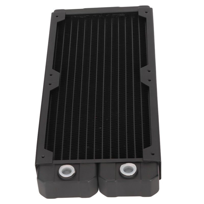 Water Cooling Radiator 14 Flat Pipes Durable Brass & Red Copper Construction - Fast Heat Dissipation Efficient Pc Cooling Radiator for Custom Water Cooling Loop Gaming Pc Build - Image 3