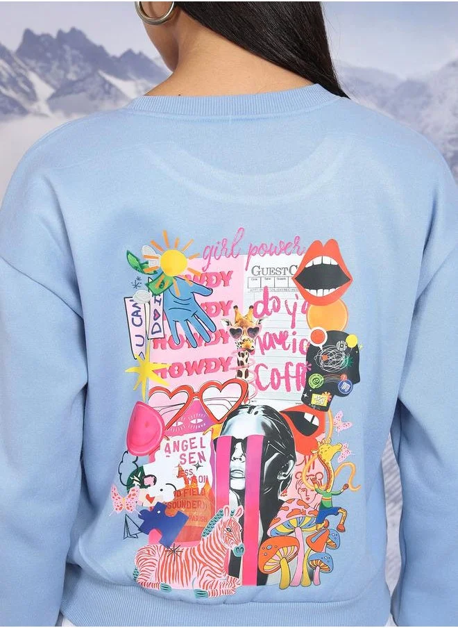 Tokyo Talkies Tokyo Talkies Retro Graphic Print Dropped Shoulder Sweatshirt