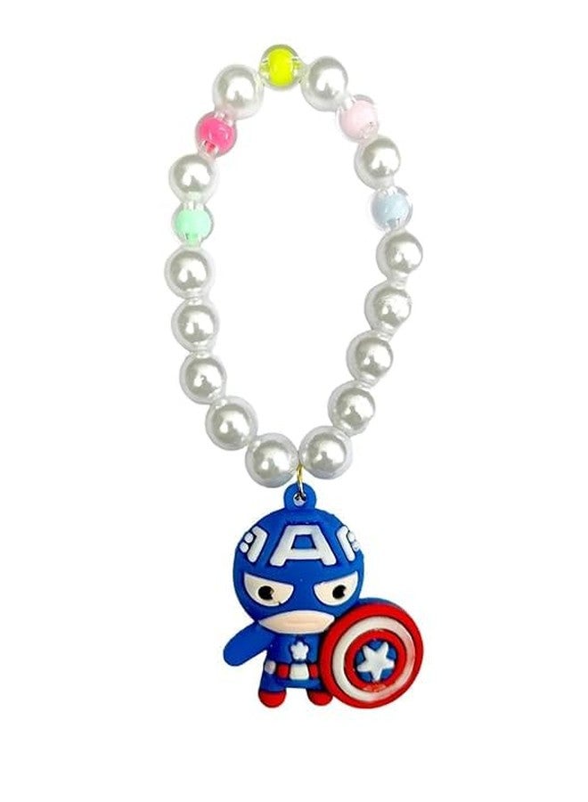 Tera13 TERA 13 Bracelet For Girls | Cartoon Bracelet Band | Girls Multicolor Beads Bracelet | Friendship Bracelet Band | Wrist Band | Return Gifts Bracelet For Kids | Adjustable Bracelet (8 pcs) - Image 5