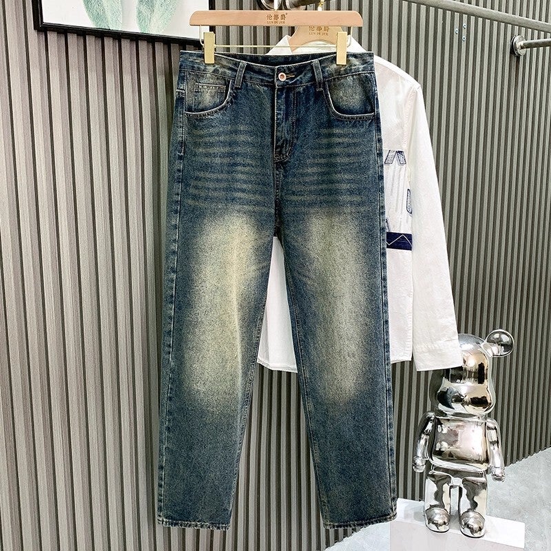 Unisex Classic Denim Jeans Loose Fit Daily Outdoor Wear - Image 4