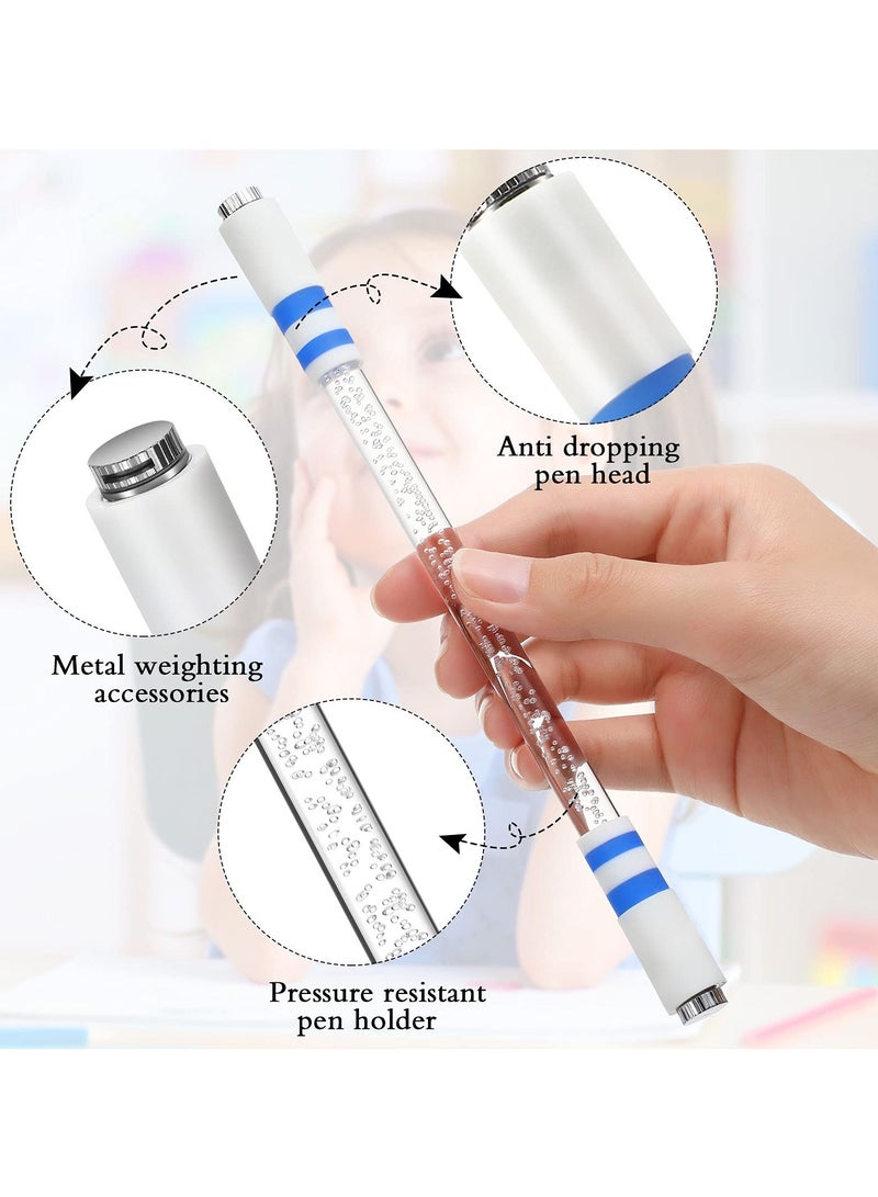 KASTWAVE 4 Pcs LED Rolling Finger Rotating Pens,  Non Slip Coated Twirling Pens Without Pen Refills Finger Rotating Playing Pens for Student Entertainment Office Decompression artifact Bubble Style - Image 4