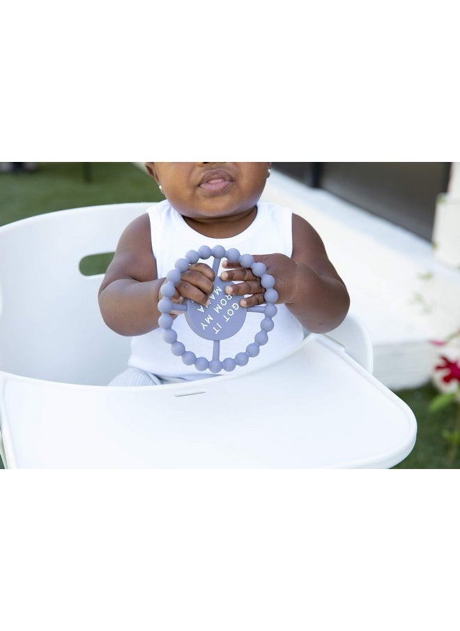 Bella Tunno Happy Teether Soft & Easy Grip Teething Ring Perfect For Babies And Teething Toys To Help Soothe Gums Nontoxic Bpa Free Silicone Teether Got Mad Love For My Mama  - Image 3