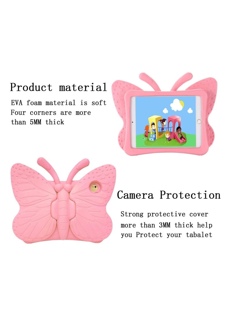 ELTRAZONE iPad case for Kids, 3D Cartoon Butterfly Non-Toxic EVA Light Weight Kid Proof Shockproof case with Kickstand for ipad 5/ ipad 6 /ipad pro 9.7/ New iPad 2017 case (Blue) (Pink) - Image 5