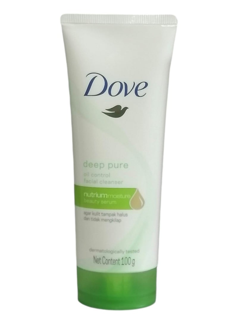 Dove Nutrium Moisture Oil Control Facial Cleanser Deep Pure 100g