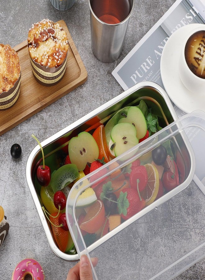 Suttmin 8 Pcs 304 Stainless Steel Food Storage Containers with Lid Hotel Pans for Kitchen Home Catering Food Prep Restaurant Buffet Hotel(2.5 Inch Deep) - Image 5