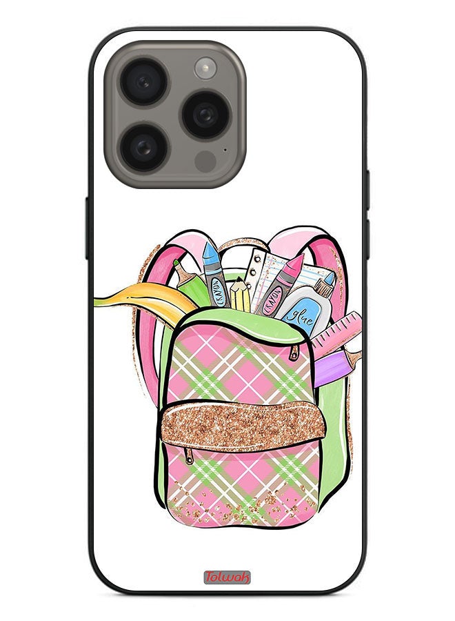 Tolwak Apple iPhone 15 Pro Protective Case Cover Unicorn Girl Bag - Image 2