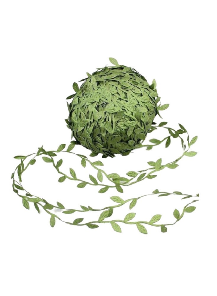 يا إلهي إكسسوارات أوراق زيتون خضراء شريط لتقليم الأوراق-20 متر-للحرف اليدوية لحفلات الزفاف ديكور المنزل (أخضر زيتون) - Image 1