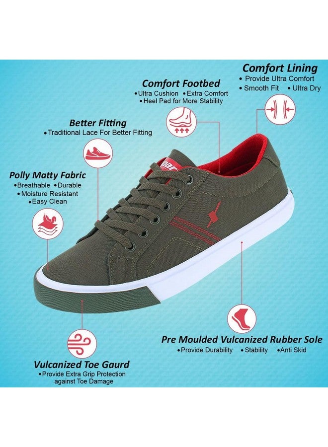 Sparx Mens SM 671 | Stylish, Comfortable | Maroon Sneaker - 9 UK (SM 671) - Image 3