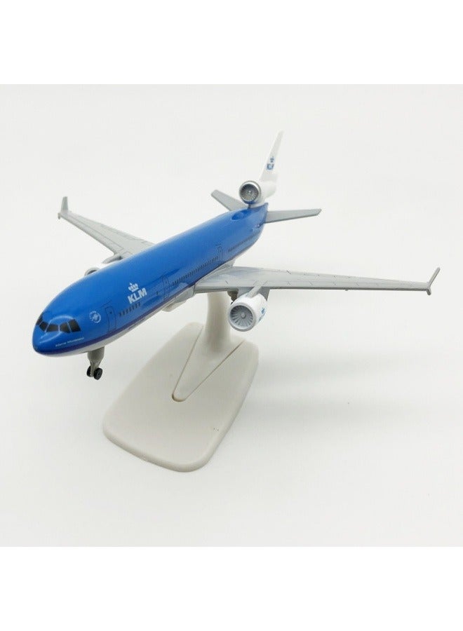 general 20cm Alloy Airplane Tabletop Display Model 1:200 Scale Netherlands MD-11 Airplane Model Ornaments Toy Furniture Decoration Collection Gifts - Image 2