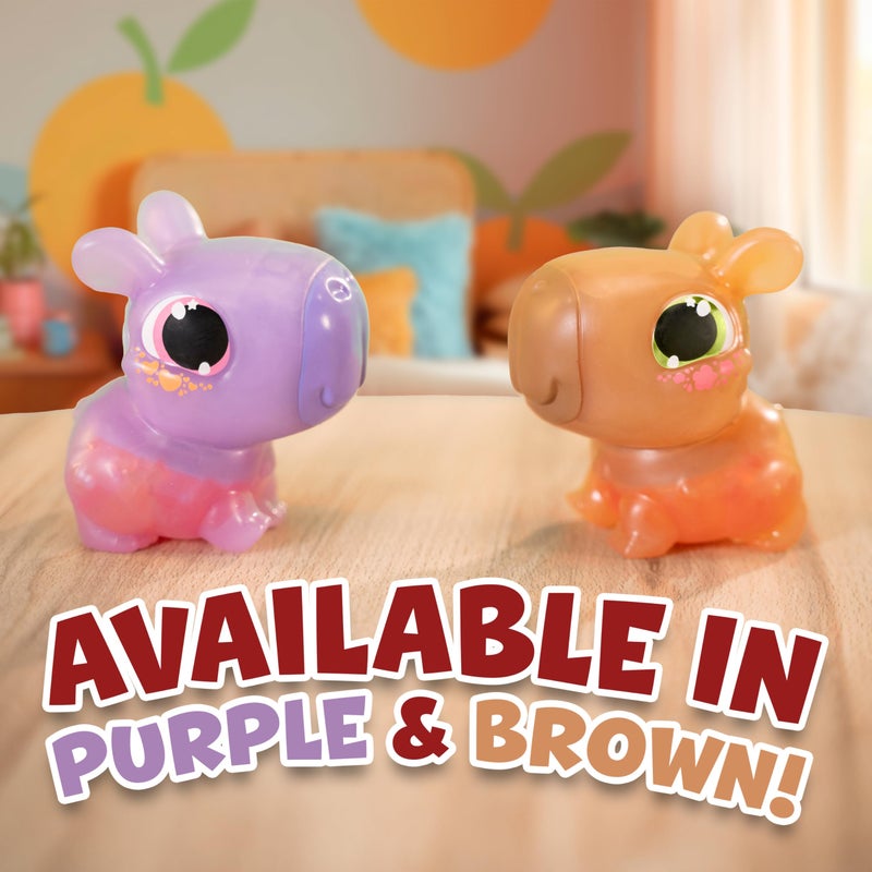Animagic Let's Glo Capybara Purple | Squishy Water Toy Floats and Glows | Ages 4+ - Image 5