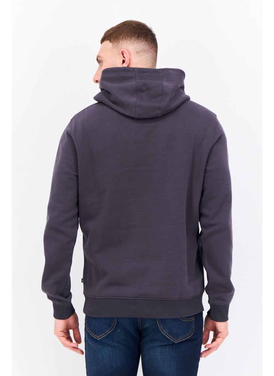Penfield Men Hooded Brand Logo Long Sleeve Sweatshirt, Dark Grey  - Image 3