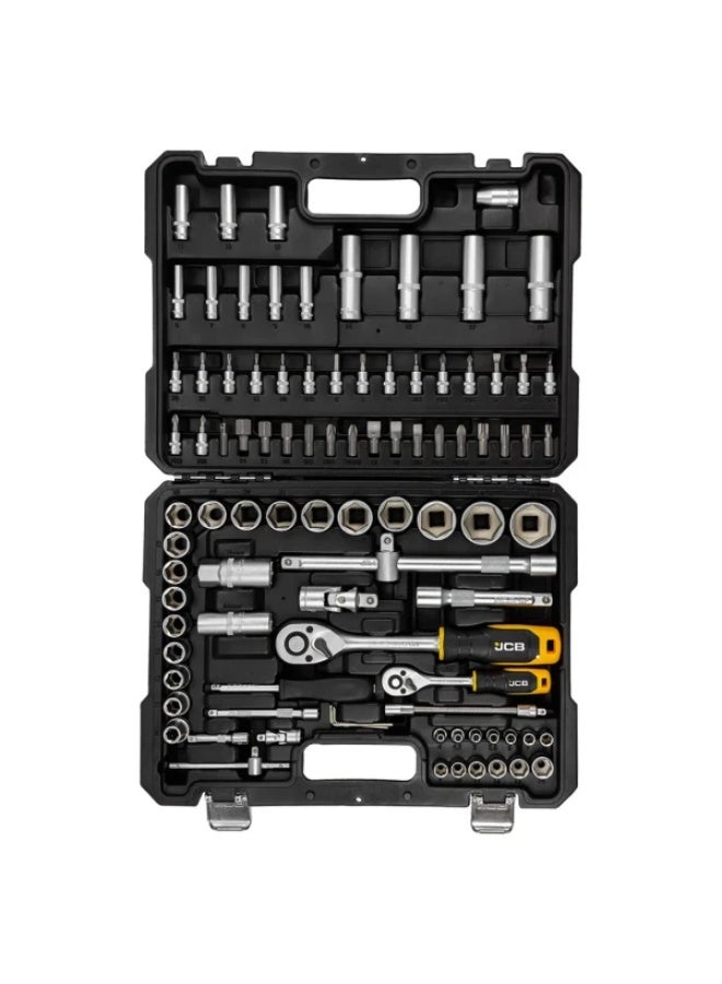 جيه سي بي طقم أدوات JCB مكون من 94 قطعة بمقاسات 1/4 و1/2 بوصة (4–32 مم) - Image 3