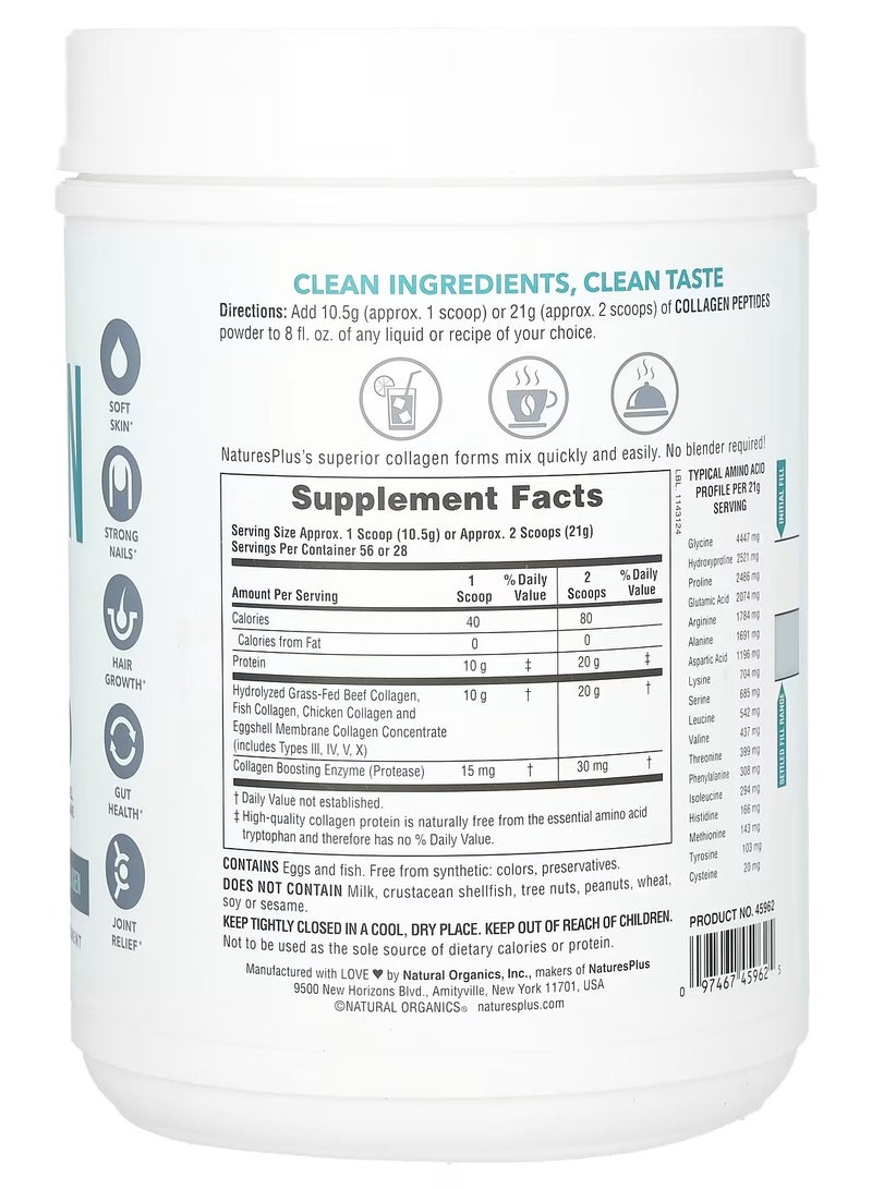 NaturesPlus Collagen Peptides 1.3 lbs 588 g - Image 2