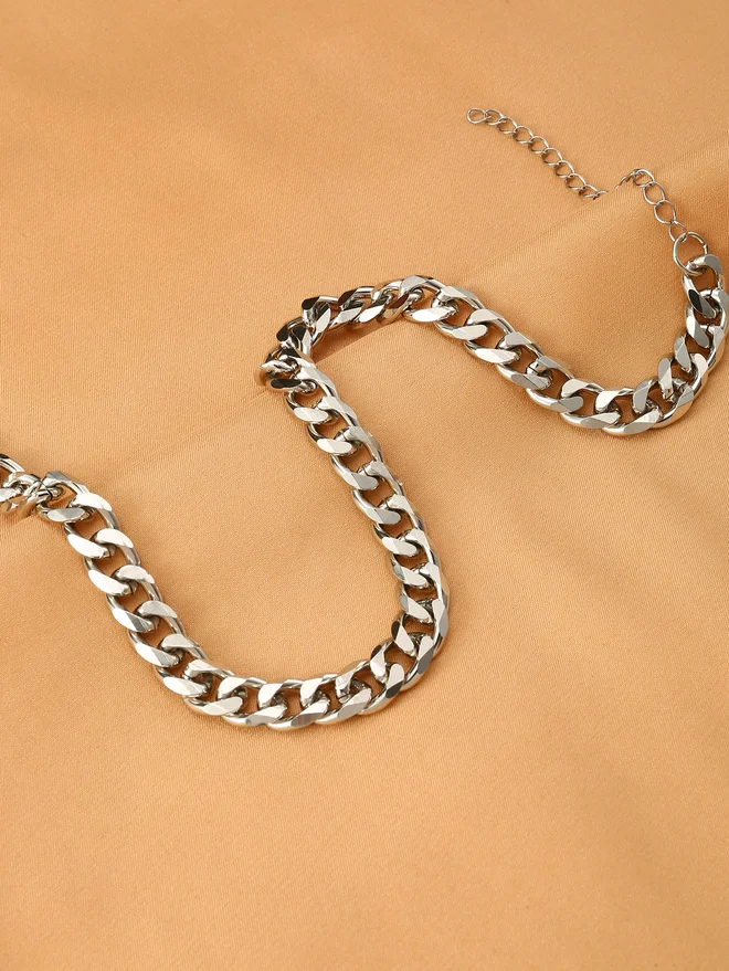 تايك تو Take Two Textured Chain Necklace