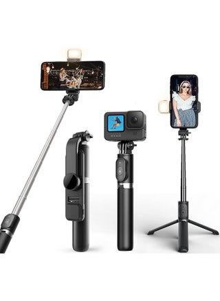 Selfie Stick with Light Long Selfie Stick with Tripod Stand 104cm Plus Bluetooth Mobile Selfie Stick for Mobile Phone Makeup Vlogging Youtube Live - pzsku/Z7275279B0849D37A7A1FZ/45/_/1693825086/1751aac2-e9f5-4552-b4c4-8122396ff64a
