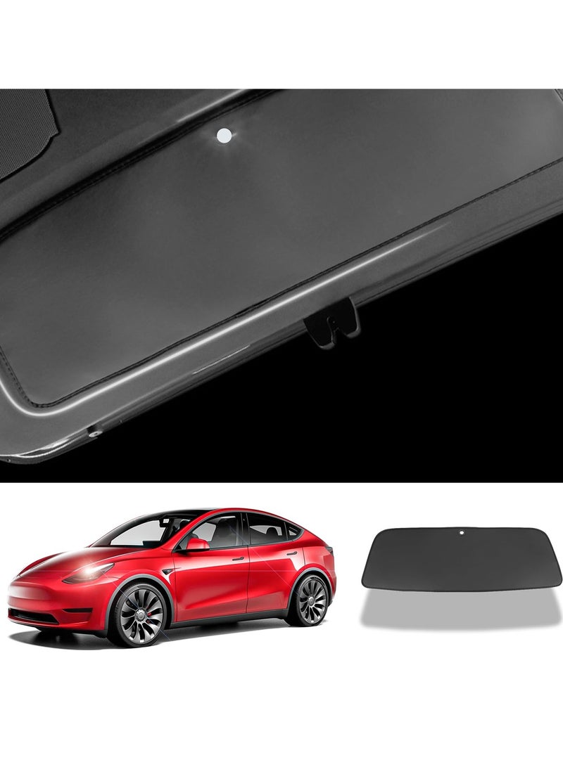 SYOSI Rear Trunk Tailgate Mat for Tesla Model Y, Black Leather Protective Pad, All-Weather Trunk Protector, Interior Door Liners and Accessories - Image 1