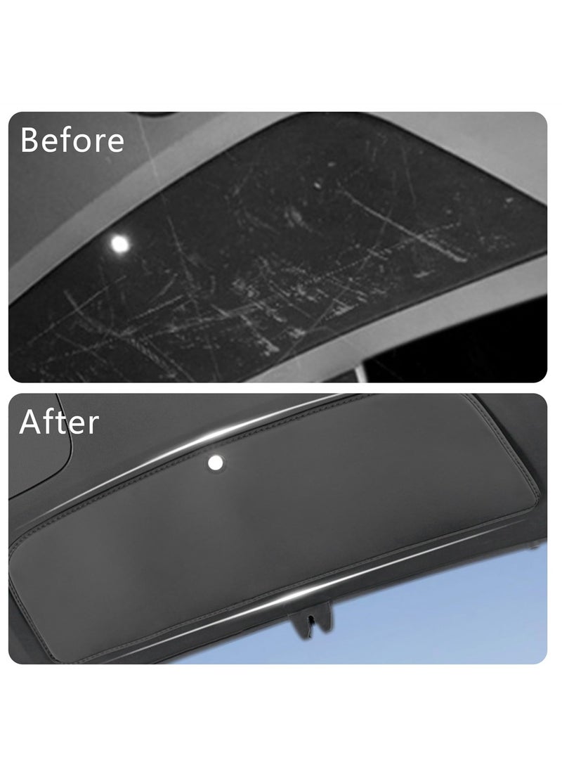 SYOSI Rear Trunk Tailgate Mat for Tesla Model Y, Black Leather Protective Pad, All-Weather Trunk Protector, Interior Door Liners and Accessories - Image 2