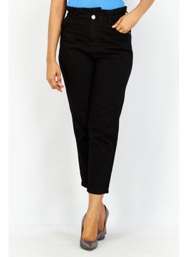 Don't Call Me Jennyfer Women Regular Fit Solid Basic Pants, Black  - Image 1