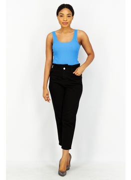 Don't Call Me Jennyfer Women Regular Fit Solid Basic Pants, Black  - Image 4
